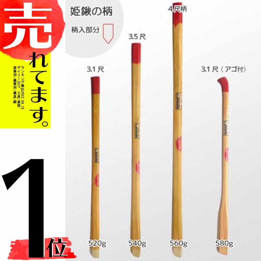 部品のみ 姫鍬の柄のみ 3.5尺(105cm) 堤製作所 中G H | 