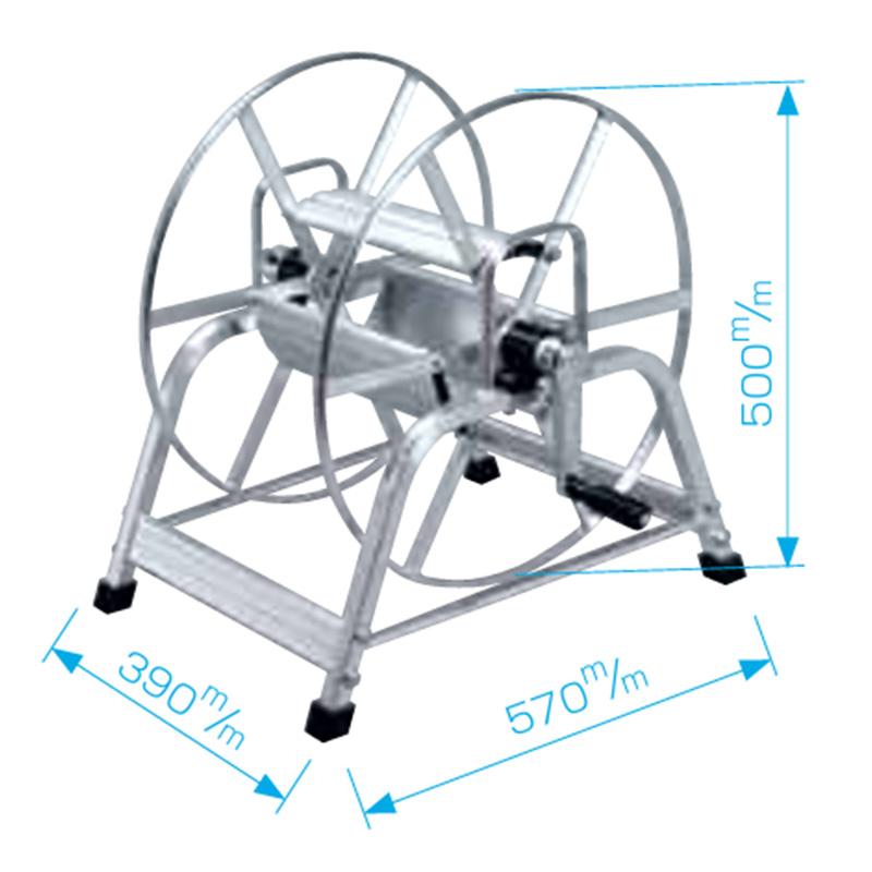 ホース巻取機 アルミ巻取機 SAL-150 より戻し付 永田製作所 散水 防J 代引不可 | 