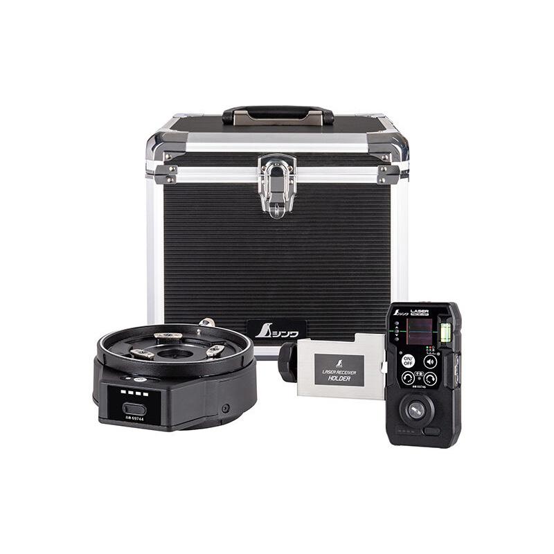 レーザーロボ 自動追尾回転台 受光器セット LEXIA レッド用 アルミケース付 69738 レクシア シンワ測定 H | 