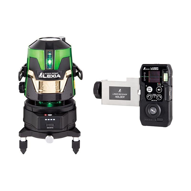 レーザーロボ LEXIA 自動追尾回転台 受光器セット LEXIA 51AR グリーン 69742 レクシア シンワ測定 H | 