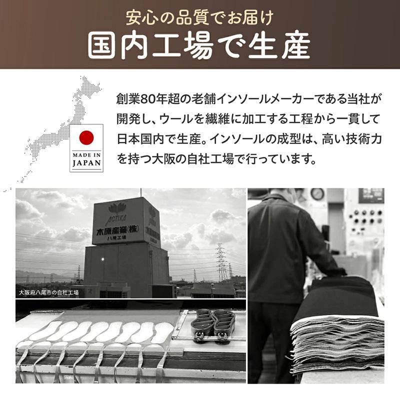 ウールインソール No.106 木原産業 メンズ レディース 大人 クレハロン 中敷き S~LL 暖かい 冷え対策 天然羊毛100％ 防寒 消臭 ムレ ニオイ対策 衝撃吸収 三カD |  | 09