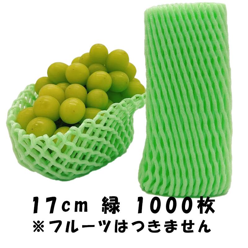 1000枚 W-17cm 緑 フルーツキャップ ダブルキャップ ぶどう マスカット 緩衝材 保護材 発砲ネット クッション材 メッシュ状 果物 保護 ネット 日栄産業 代引不可 |  | 01