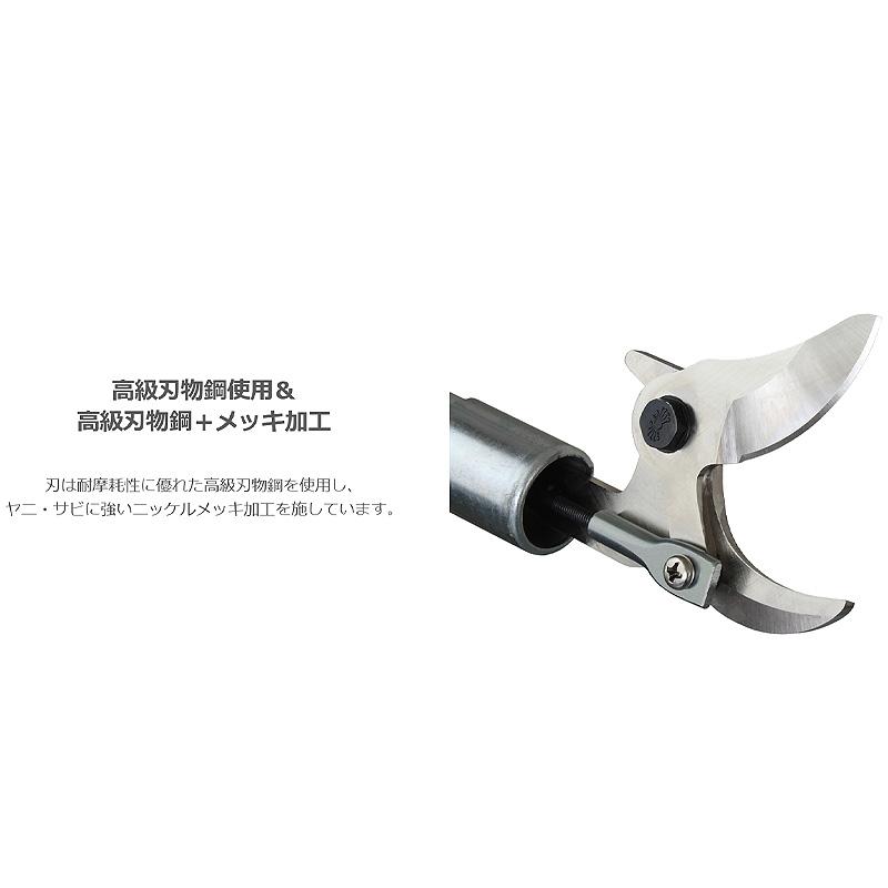 高枝充電用刃セット N-780-1 生木 最大切断径 約26mm 剪定鋏 剪定ばさみ 高級 刃物鋼 刃物 メッキ加工 ニシガキ工業 三冨D |  | 01