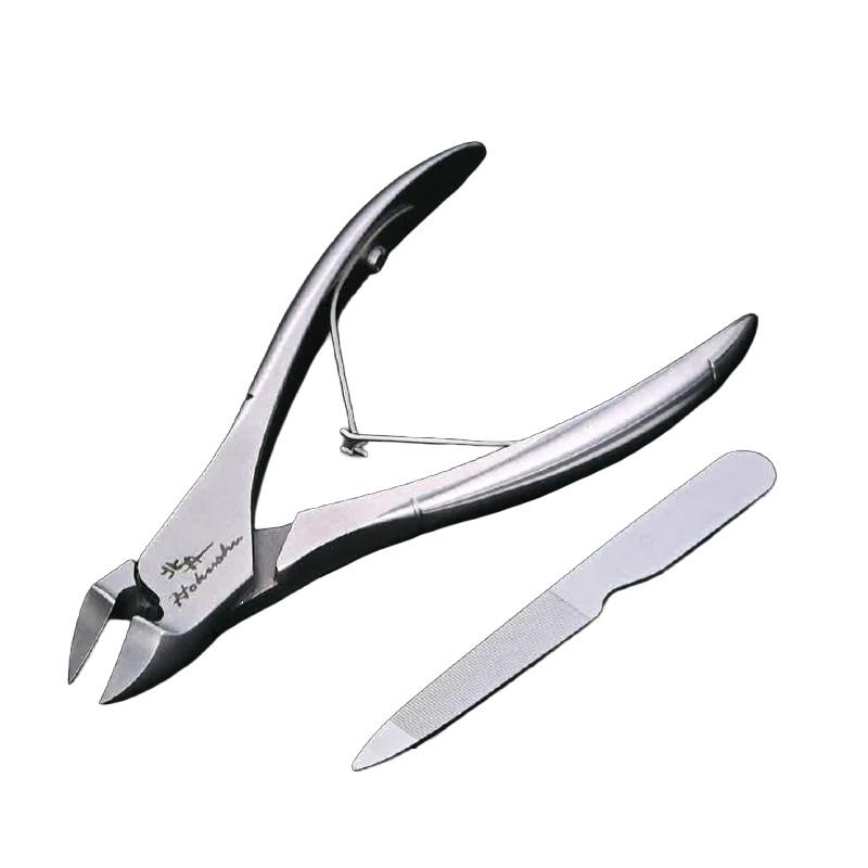 北舟 特選爪切り HS-6 ステンレス 伝統 職人 高級つめきり 楽に切れる 日本 爪切り フY D | 