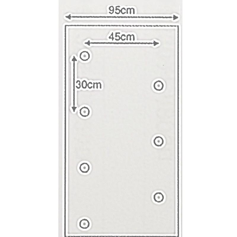 2本 生分解性マルチフィルム カエルーチ 黒 有孔 0.018mm×95cm×200m