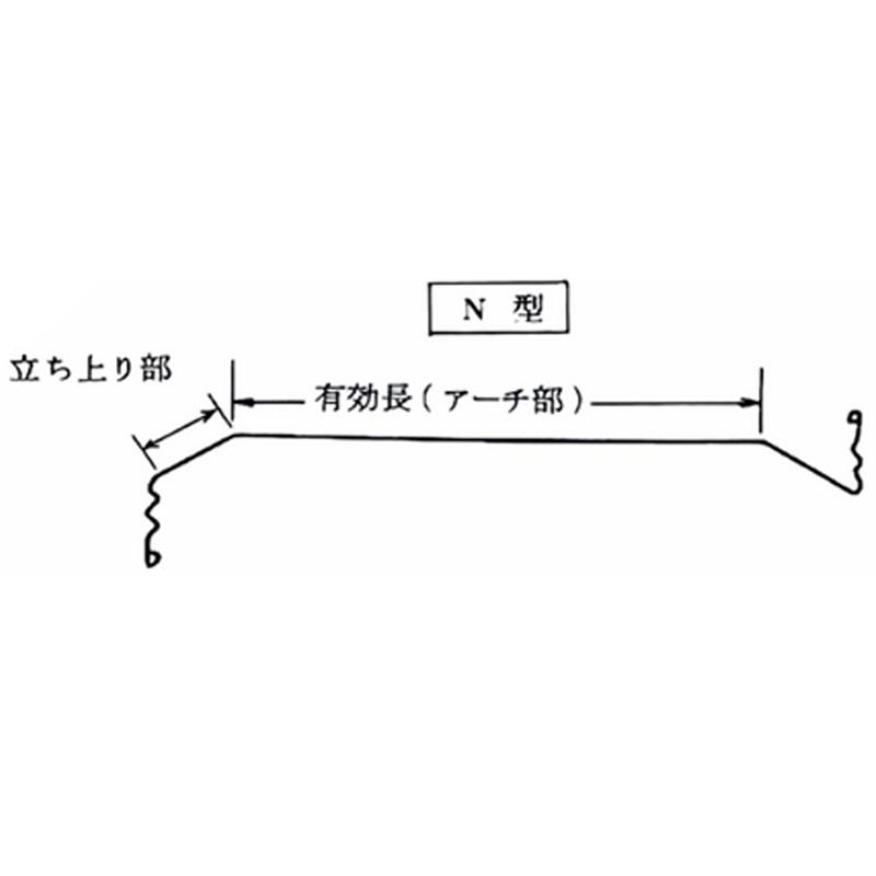 50本 ワンタッチトンネル支柱 20N型 線径4.5mm 有効長2445mm トンネル間口2000mm トンネル高さ800mm 日亜鋼業 NST 福山通運営業所止め限定 北海道不可 代引不可 |  | 01