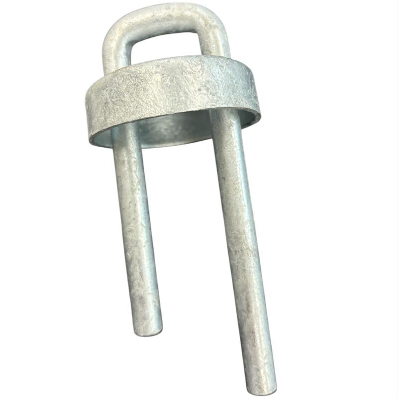 10本 単管端柱キャップ 48.6mm単管に 配線 ワイヤー張り 天井線 アンカー線 2本同時設置可能 ワンタッチ 取付簡単 日亜鋼業 NST 北海道不可 代引不可 | 