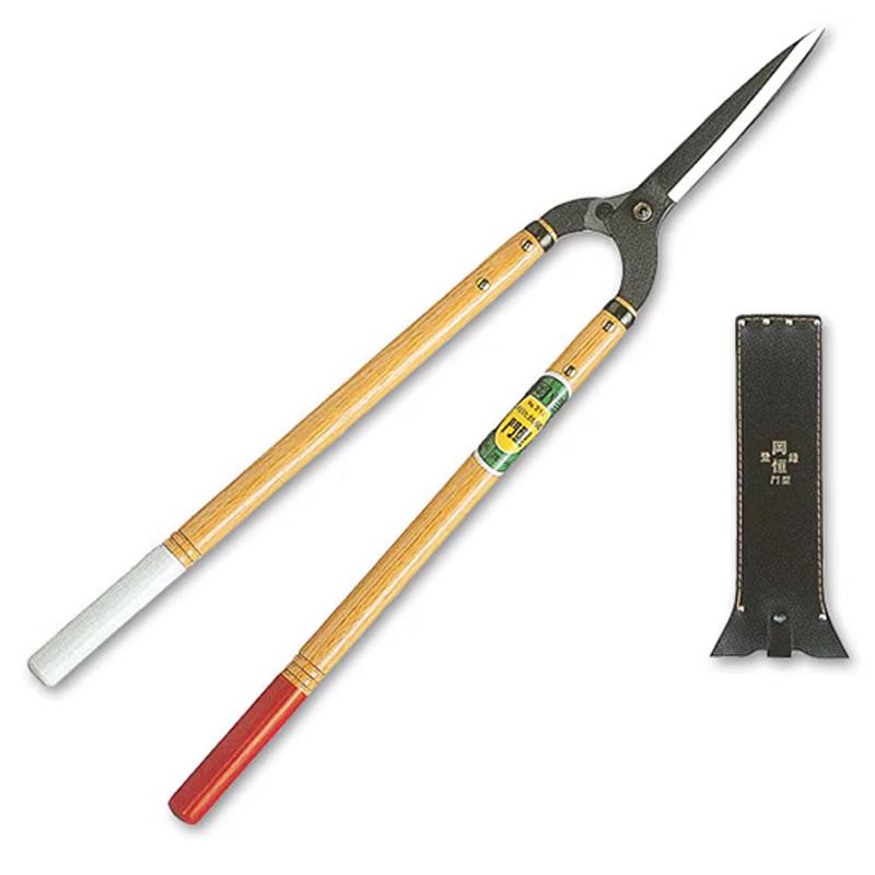 岡恒 No.214 刈込鋏 60門型 全長765mm 刃長175mm 重量1160g 刈込ばさみ 園芸 剪定 北S H | 