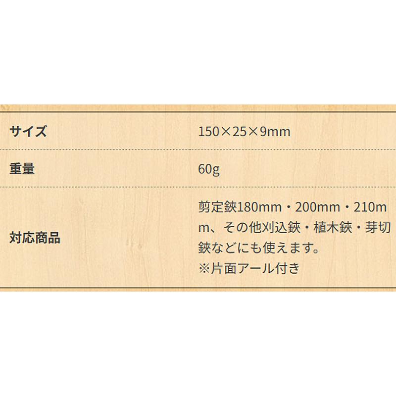 岡恒 剪定鋏用砥石 No.412 はさみ 鋏 砥石 剪定鋏 150×25×9mm 重量60g 北S H |  | 01