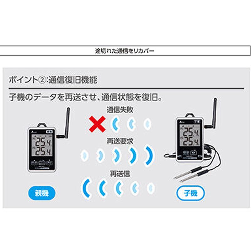 ワイヤレス温度計 最高・最低 防水型 簡単接続 長距離 セット 73461 親機 子機 セット 防塵 防水 IP64 シンワ測定 H |  | 04
