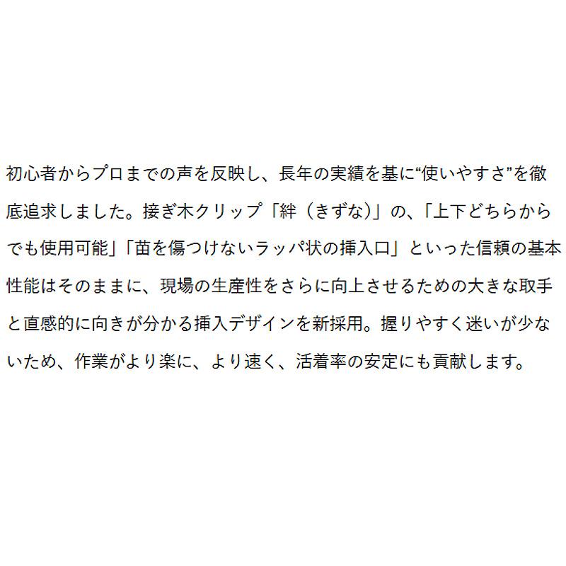 1000個 紬 17号 接ぎ木クリップ 内径1.7mm トマト ナス ピーマン ナス科 野菜 接木 ナスニックス サT DZ |  | 01