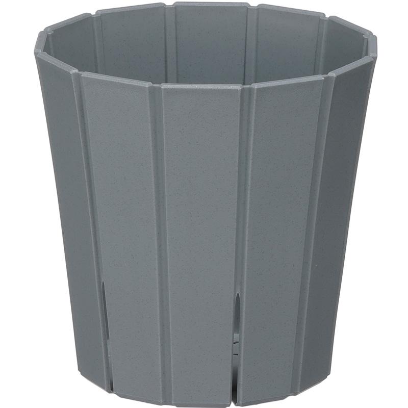 32個 スリットオアシス 8号 ダークグレー 240×243mm 7L 鉢 観葉植物 インテリア おしゃれ シンプル 寸胴型 アップルウェアー タS 個人宅配送不可 D | 