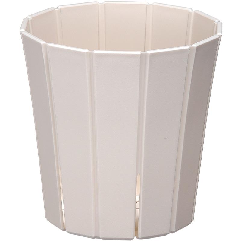 32個 スリットオアシス 8号 ホワイト 240×243mm 7L 鉢 観葉植物 インテリア 白 おしゃれ シンプル 寸胴型 アップルウェアー タS 個人宅配送不可 D | 