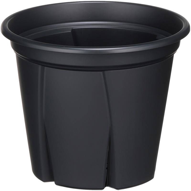 80組 根っこつよし3号 5個組 ブラック φ90×H138mm 0.2L 鉢 黒 多肉 観葉 宿根草 1年草 植物 シンプル 寸胴型 アップルウェアー タS 個人宅配送不可 D | 