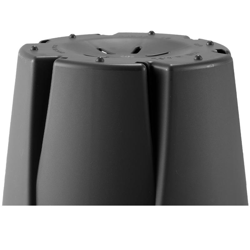 24個 根っこつよし12号 ブラック φ360×H300mm 16L 鉢 黒 多肉 観葉 宿根草 1年草 植物 根腐れ軽減 シンプル 寸胴型 アップルウェアー タS D |  | 03