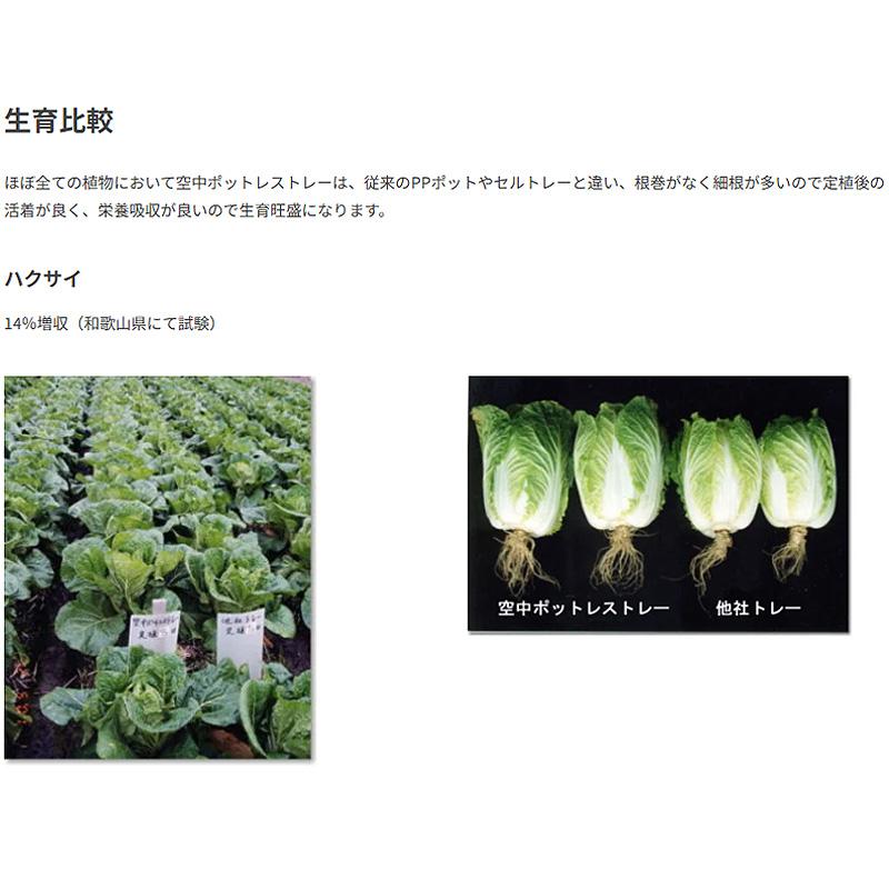 受注生産品 20枚 空中ポットレストレー 白色 7cm 24穴 脚付 W50×D35.8×H11cm 培土入器 阪中緑化資材 タS 代引不可 |  | 07