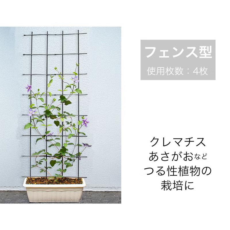 24個 マルチリンクトレリス W30cm×H75cm アンスラサイトグレー タワー型 フェンス型 組み合わせ自由 園芸 野菜 植物 第一ビニール 代引不可 個人宅配送不可 |  | 05