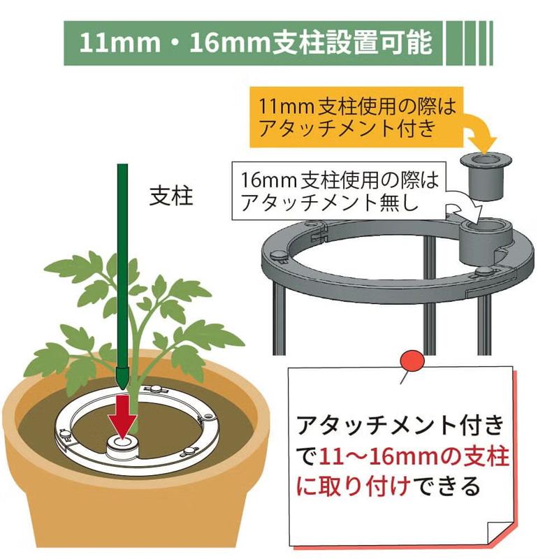 30個 倒れない支柱ベース 直径11mm〜16mm用 支柱に対応 家庭菜園 園芸 野菜 ガーデニング 支柱 植物 第一ビニール 代引不可 個人宅配送不可 |  | 04