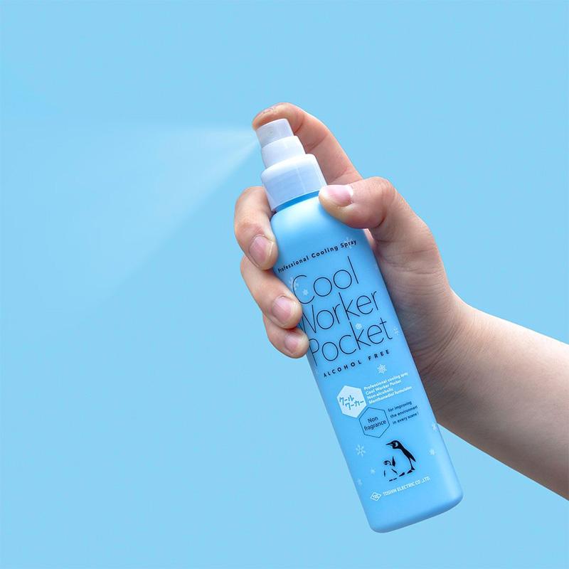 24本 クールワーカー ポケット ノンアルコール TCW-195ML-e 195ml 冷感スプレー 夏 暑さ対策 猛暑 冷感 涼感 ひんやり アウトドア 屋外 防臭 汗 東神電気 三冨 D |  | 03