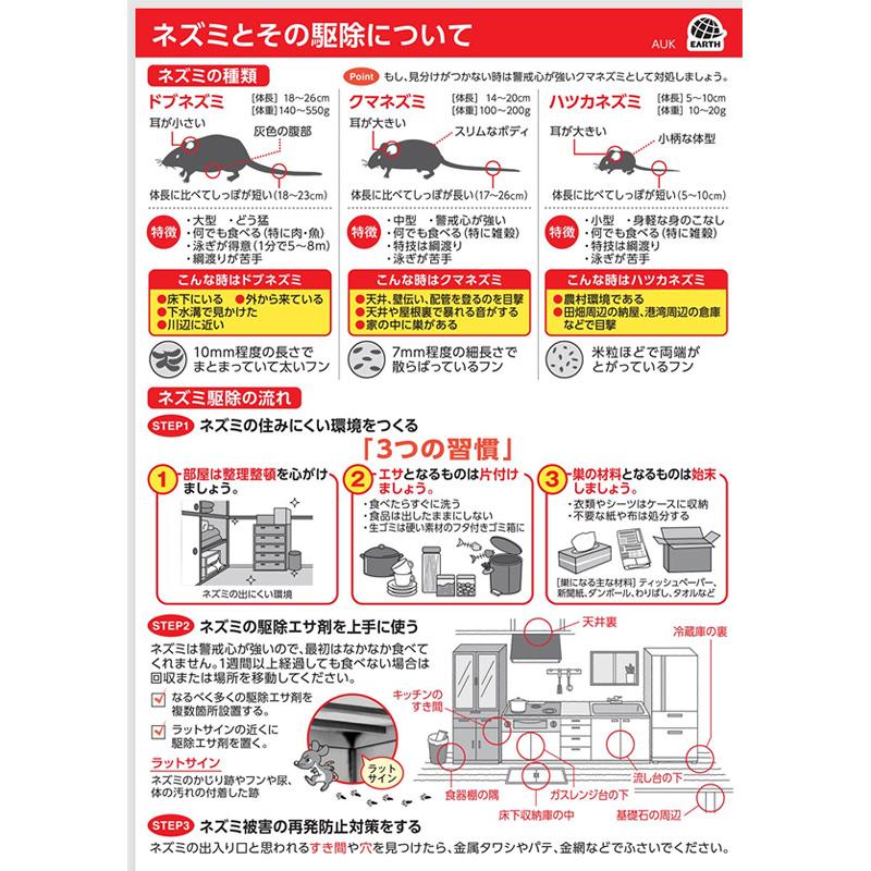 デスモアプロ 最後の晩餐 トレータイプ 15g×4セット入 鼠 駆除 エサ剤 冷蔵庫 倉庫 屋根裏 天井裏 キッチン 台所 ねずみ退治 ネズミ対策 アース製薬 三冨 D |  | 09