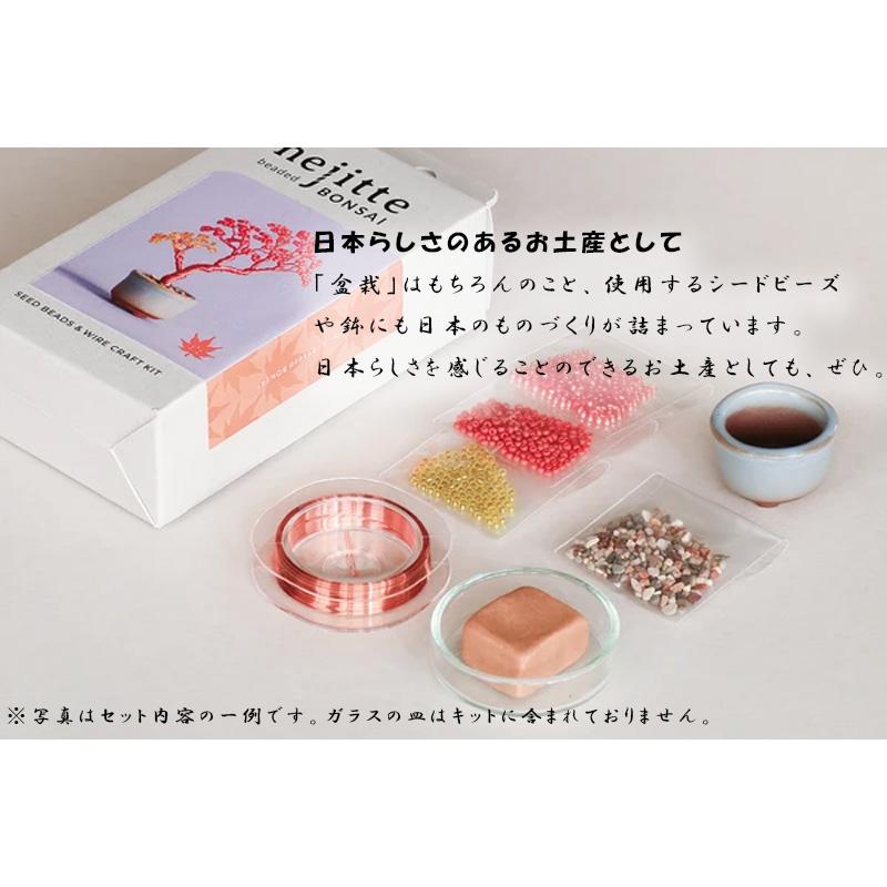 ネジッテBONSAIキット01 HCA30 縦約6.5〜9.5cm 横約5〜7.5cm 松 梅 桜 藤 紅葉 銀杏 ビーズ 手芸 手作り ハンドメイド 盆栽 ねじって 置物 植物 日本 MIYUKI DZ |  | 09