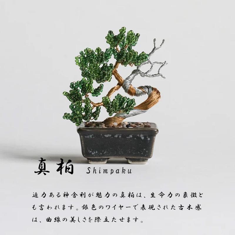 ネジッテBONSAIキット02 HCA30 縦約6.5〜7cm 横約5〜7cm 真柏 蝋梅 枝垂桜 柳 紫式部 柿 ビーズ 手作り ハンドメイド 盆栽 ねじって 置物 植物 日本 MIYUKI DZ |  | 01
