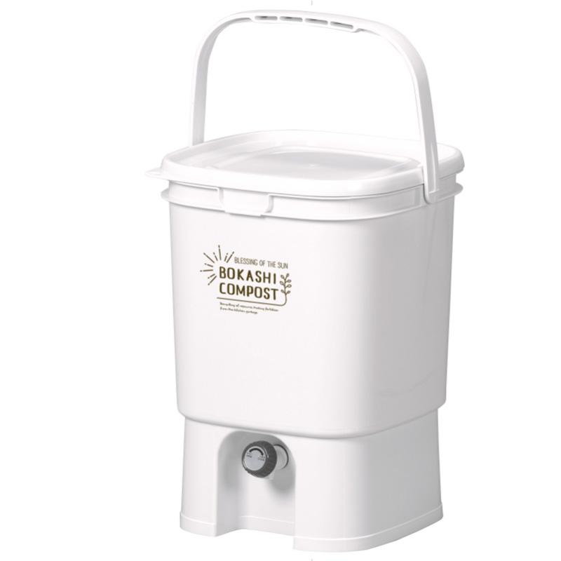 ボカシコンポスト 幅290×奥行290×高さ410mm 容量1.25kg 容量19L 日本製 助成金対象商品 生ゴミ 有機肥料 EM菌 家庭用 土壌改良 家庭菜園 処理 リブウェル D |  | 02