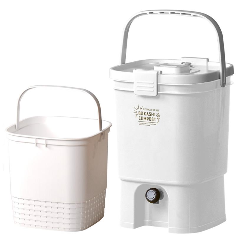 ボカシコンポスト EXC 幅29.7×奥行30.7×高さ41.2cm 容量1.68kg 容量19L 日本製 助成金対象商品 生ゴミ 有機肥料 EM菌 家庭用 土壌改良 家庭菜園 リブウェル D |  | 02
