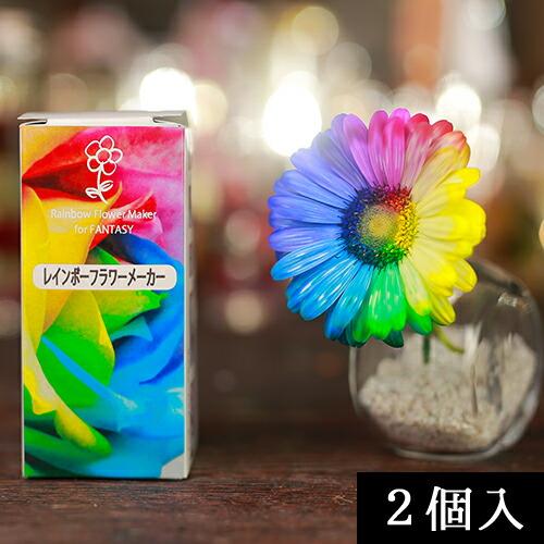 パレス化学 レインボーフラワーメーカー 2個入 ファンタジー 生花 フラワーアレンジ 植物 染色 園芸 ガーデニング 自由研究 実験 インテリア Z | 