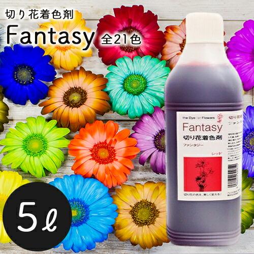 パレス化学 切花着色剤ファンタジー 5L 茎 生花 ディスプレイ デコレーション フラワーアレンジ 植物 染色 染色液 園芸 ガーデニング | 