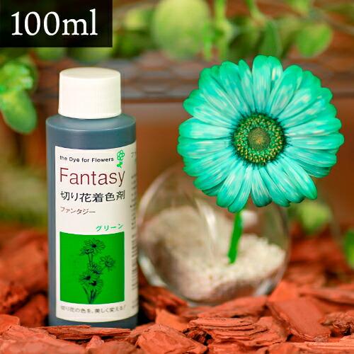 パレス化学 切花着色剤ファンタジー 100ml グリーン 切り花 着色 レインボー フラワー アレンジ 切り花着色剤 Z | 