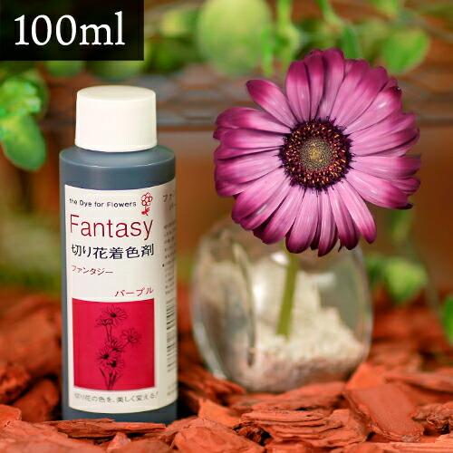 パレス化学 切花着色剤ファンタジー 100ml パープル 切り花 着色 レインボー フラワー アレンジ 切り花着色剤 Z | 