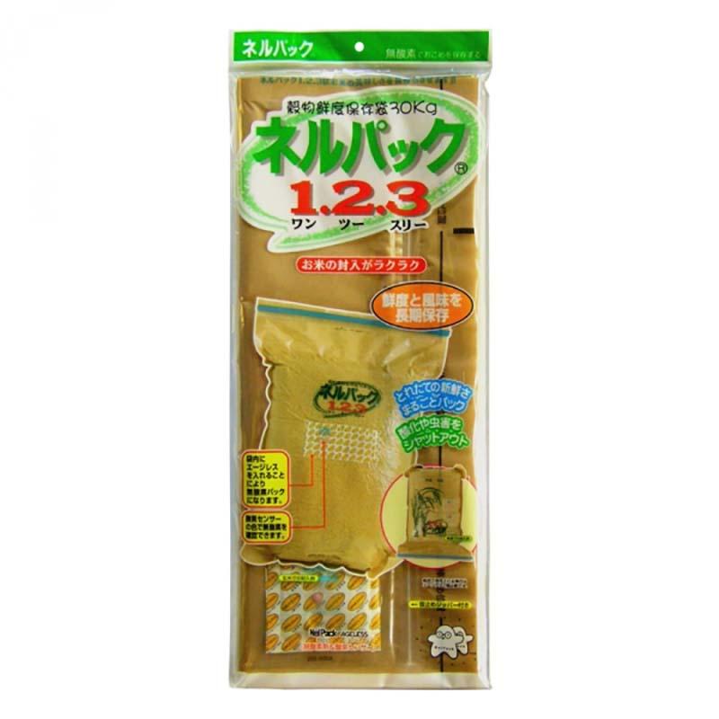 ネルパック 1.2.3 30kg お米 米 コメ 保存 保管 長持ち 鮮度 酸化 常温 保管方法 防虫 保存方法 穀物用 乾燥 臭い におい におい移り おすすめ 一色本店 ハオ DZ |  | 01