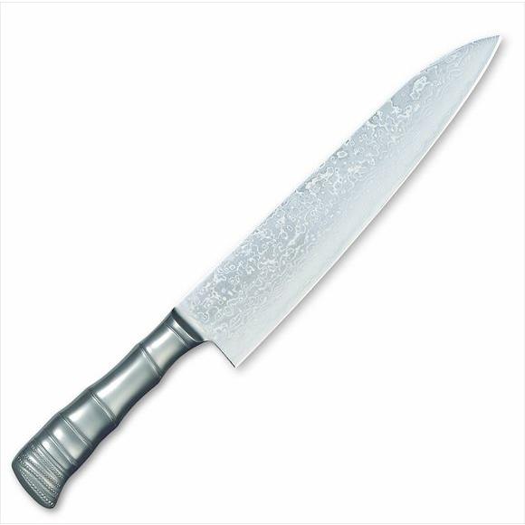 片岡製作所 TAMAHAGANE 竹 響十 TKT-1104 牛刀 240mm 63層ダマスカス鋼 本刃付け 包丁 H | 