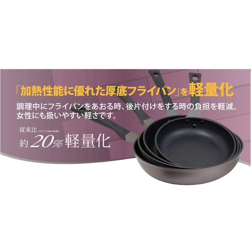 リョーガ フライパン 24cm アルミ テフロン ガス火専用 日本製 ウルシヤマ金属 金TD |  | 03