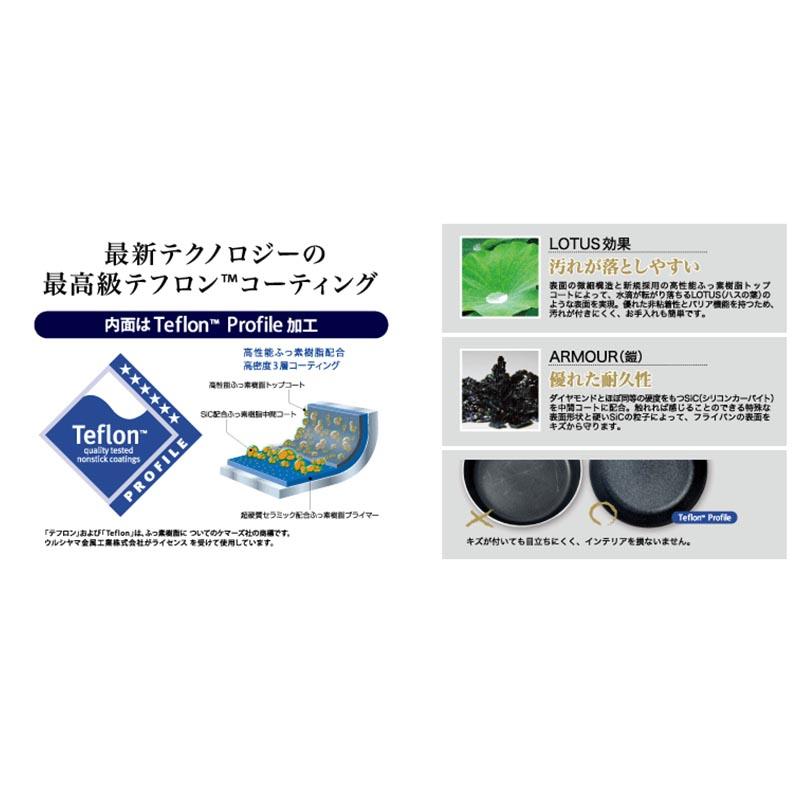 モデルノ IH フライパン 26cm IH対応 アルミ テフロン 日本製 ウルシヤマ金属 金TD |  | 02