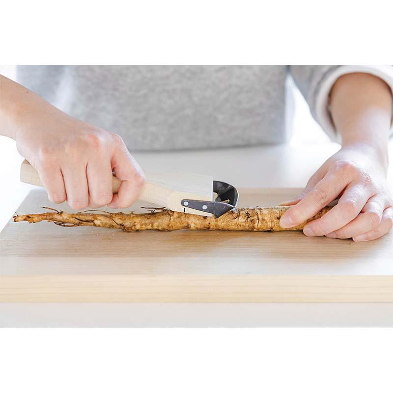 きんぴらくん 太切り 千切りピーラー 木製 木柄 千切り きんぴら スライサー 日本製 02013 小柳産業 H |  | 01