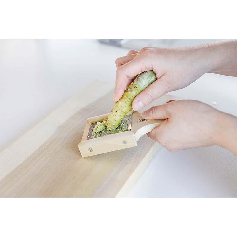 ワサビさん 薬味おろし おろし器 おろし金 グレーター 木製 木柄 竹