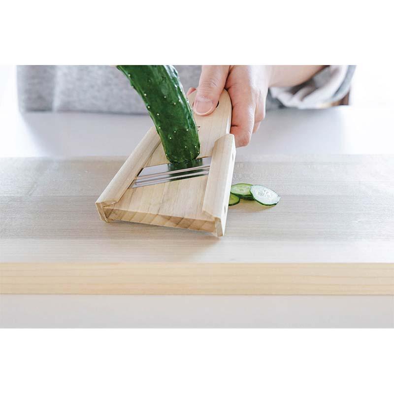 ちょっとスライス 輪切り スライサー カッター 木製 木柄 ステンレス 日本製 03005 小柳産業 H |  | 01