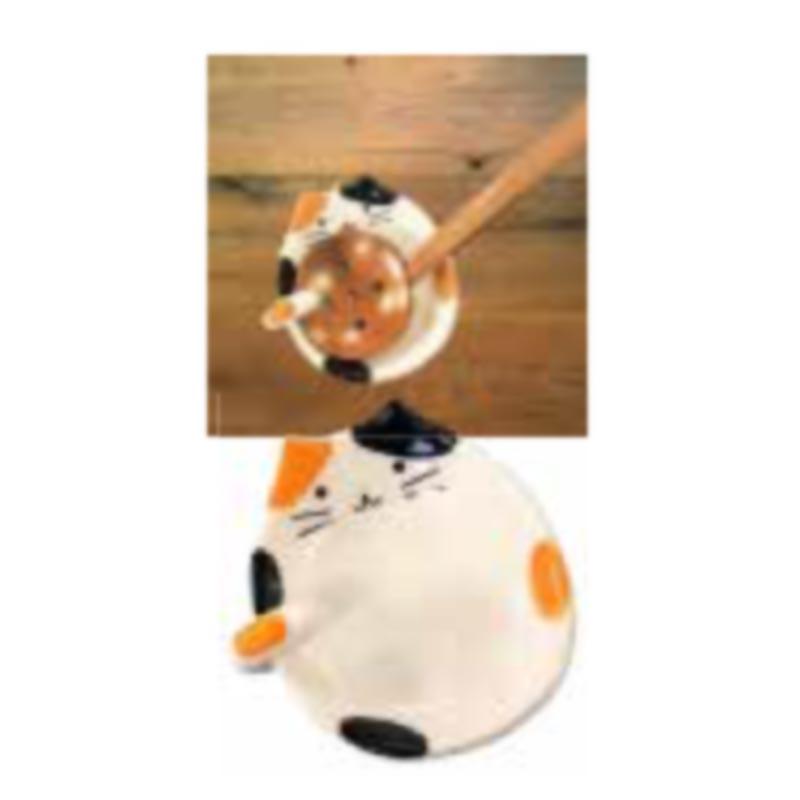 みけねこお玉たて おたま立て お玉スタンド お玉置き 三毛猫 陶器 18009 小柳産業 H |  | 01