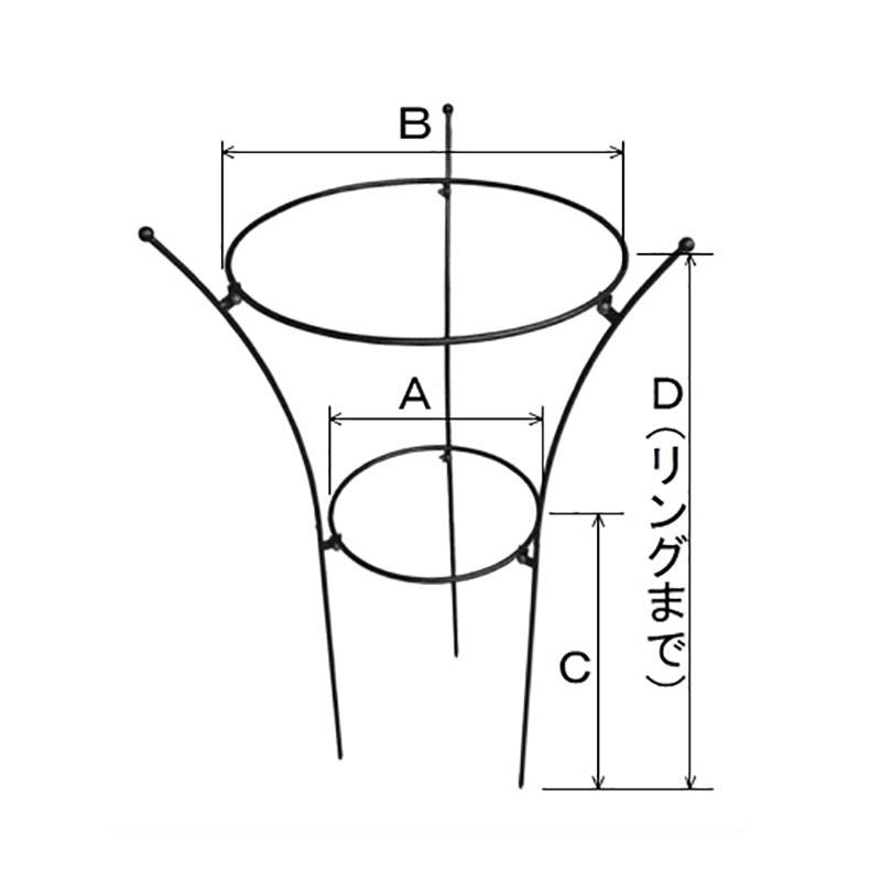 プラントサポート 大 組立て式 No.421 日本製 GreenGarden グリーンガーデン 小林金物 ガーデニング 花ささえ 花 園芸 支柱 庭 D |  | 02
