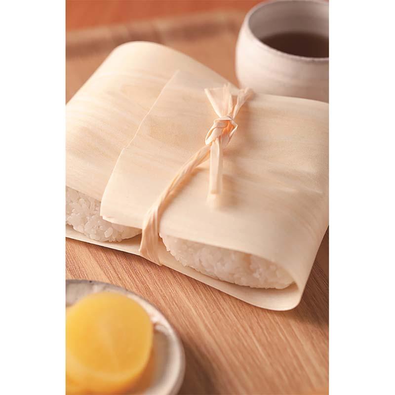 うすかわ 業務用 6寸 特等 100枚入 国産 日本製 木のシート 薄板 経木 おにぎり おむすび 包み 天然 63008 小柳産業 H |  | 01