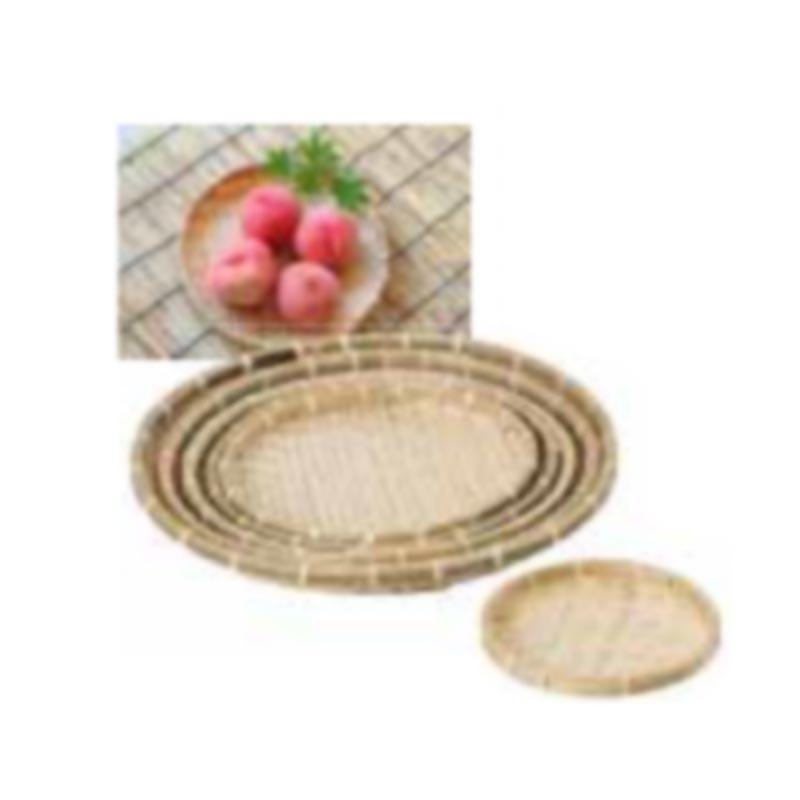 竹浅ざる 33cm 竹製 ざる 竹ざる ザル 竹ザル 丸型 浅型 浅ザル かご 38056 小柳産業 H |  | 01