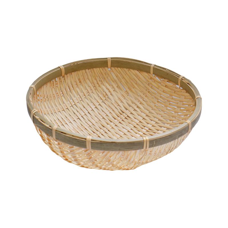 竹深ざる 22.5cm 竹製 ざる 竹ざる ザル 竹ザル 丸型 深型 深ザル かご 38061 小柳産業 H | 