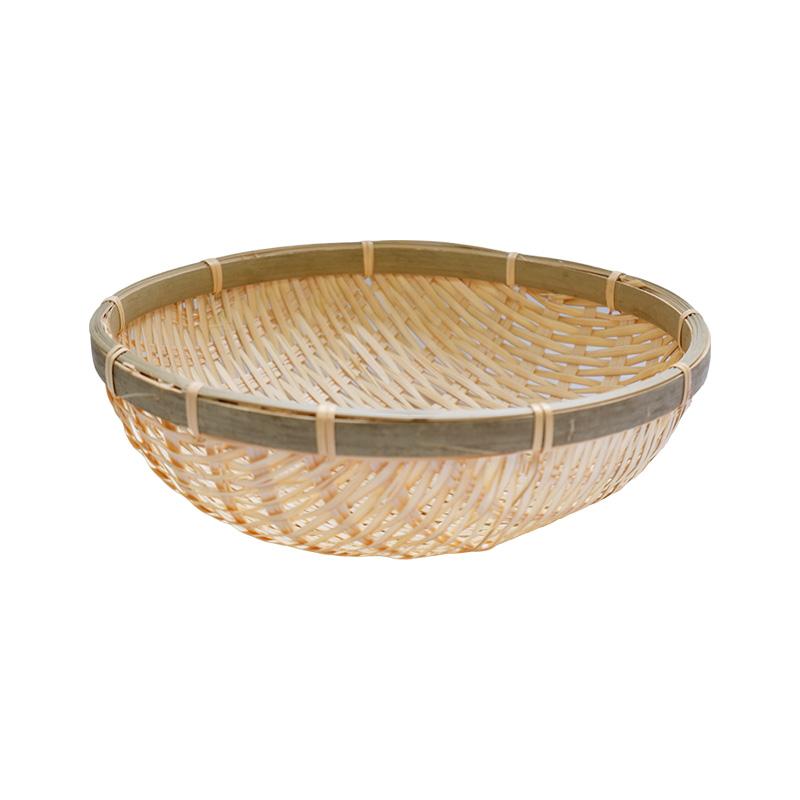 竹深ざる 22.5cm 竹製 ざる 竹ざる ザル 竹ザル 丸型 深型 深ザル かご 38061 小柳産業 H |  | 03