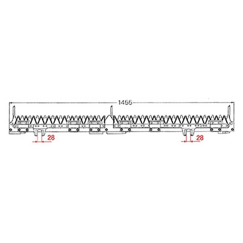 nashim コンバイン刈刃 K クボタ ツイン4条 金具付 6061 R1-35 R1-40 R1-45 R1-351 R1-401 R1-451 ナシモト オK 代引不可 | 
