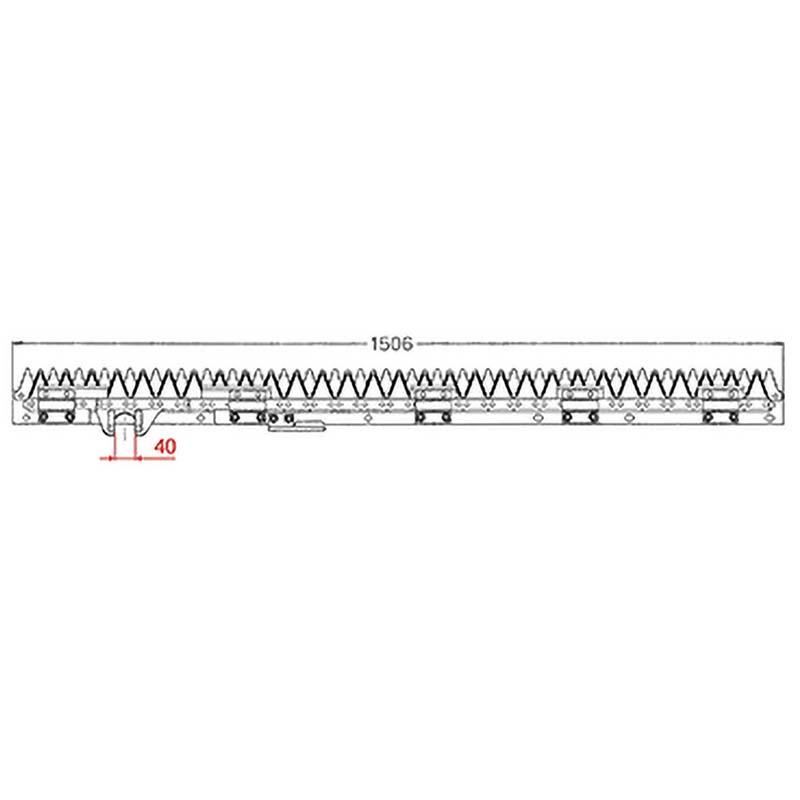 nashim コンバイン刈刃 K クボタ シングル4条 7532 AR-32/36/43/48/52 ARN-433/445/452/460/436 ER-438/447/456/460/467/470 ナシモト オK 代引不可 | 