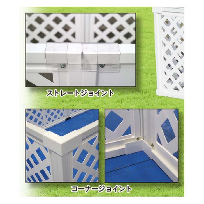 開き戸タイプ フェンス ケージ サークル ラティスフェンス セット ドッグラン スペース 置き場 簡易フェンス 安全興業 個人宅配送不可 代引不可 | 安全興業 | 01