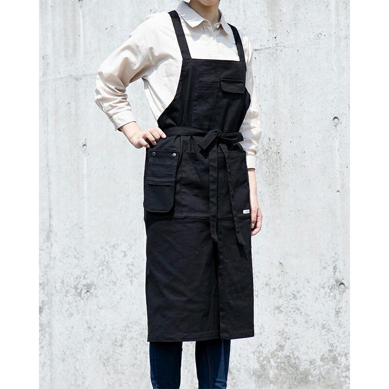 ブラック2WAY ラップ ロング エプロン 黒 FL-B ガーデニング ワークエプロン ガーデン 農作業 レディース 女性用 園芸 農作業着 おしゃれ 三冨D |  | 01
