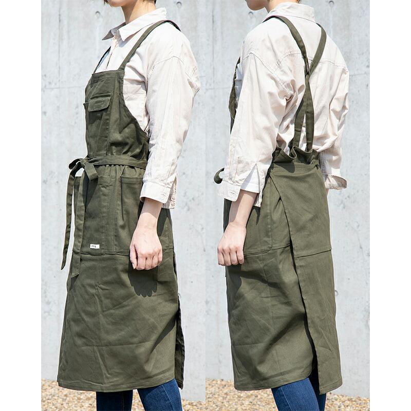 ブラック2WAY ラップ ロング エプロン 黒 FL-B ガーデニング ワークエプロン ガーデン 農作業 レディース 女性用 園芸 農作業着 おしゃれ 三冨D |  | 03